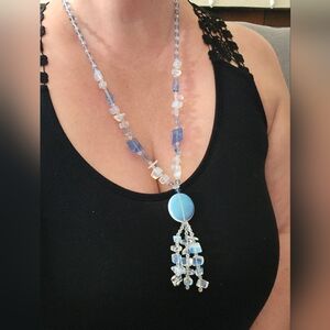 Beautiful Opalite Blue Necklace
